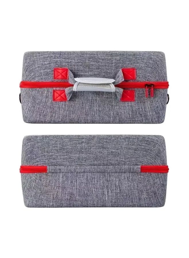 Grey EVA Storage Bag for PS5 Console and Accessories with Handle - Image 3